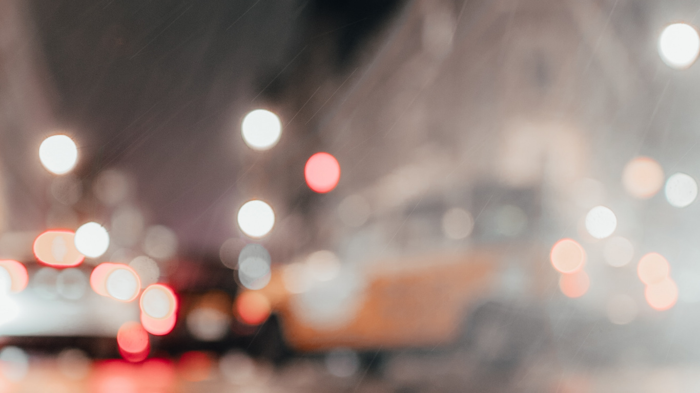 Gotas de Agua en la Ventana de Vidrio. Wallpaper in 1366x768 Resolution