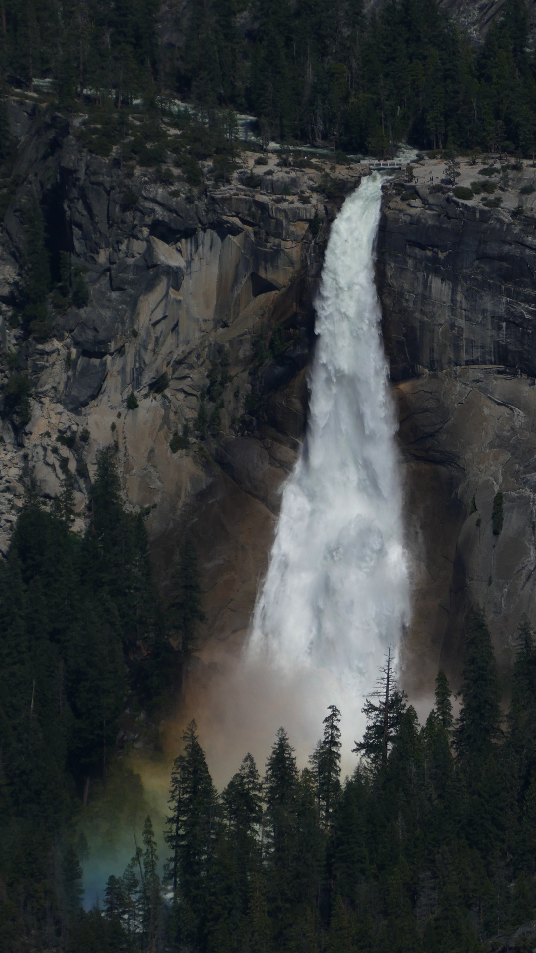 Wasserfall, Yosemite Valley, Natur, Leica V-Lux Typ 114, Sehenswürdigkeit. Wallpaper in 1080x1920 Resolution