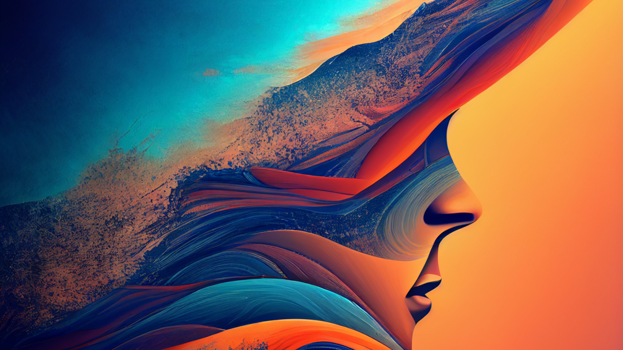 Ambiente, Azure, Naranja, Pendiente, Paisaje Natural. Wallpaper in 1280x720 Resolution