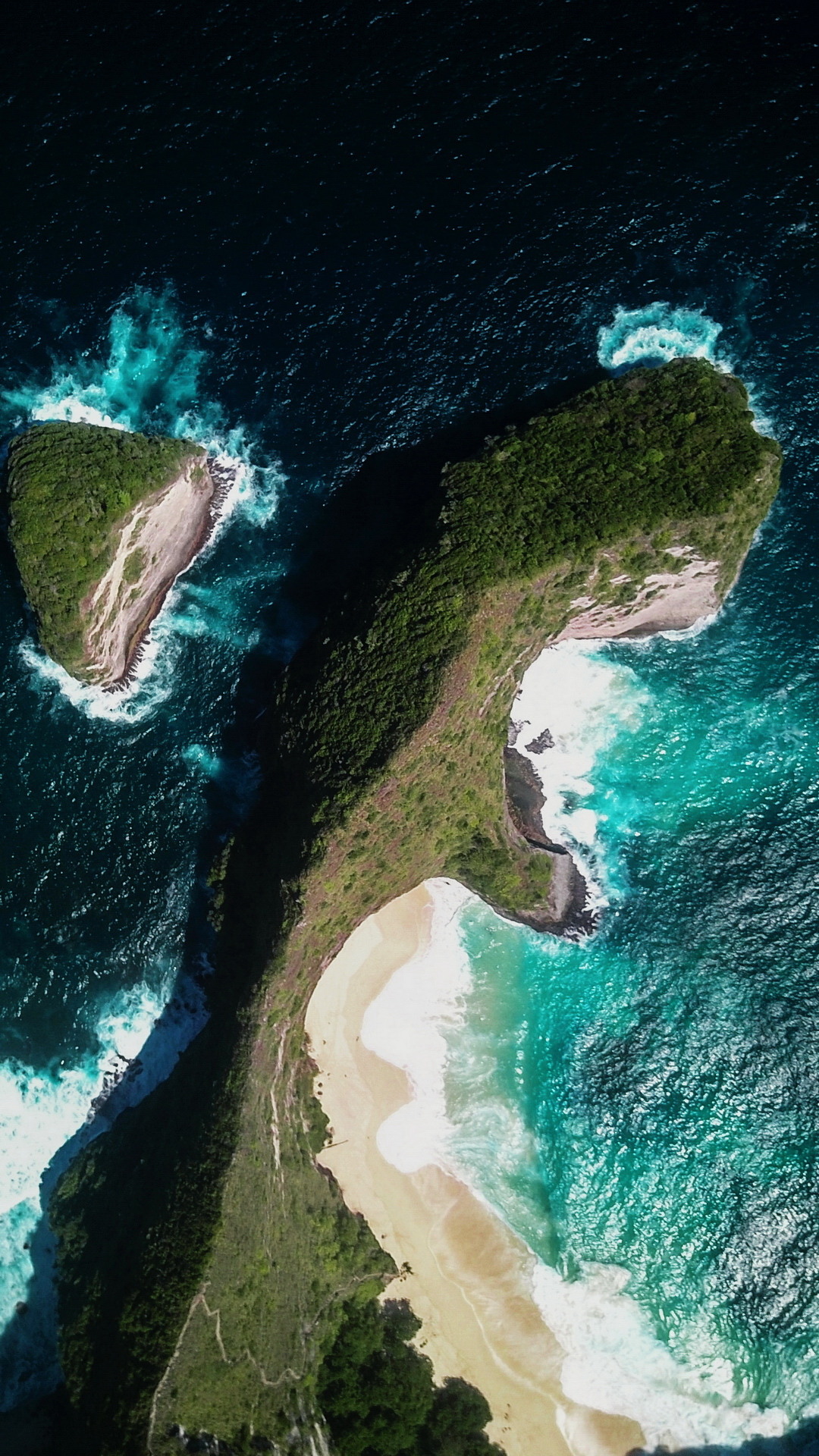 Plage Auriculaire, Terre, Drain de Falaise, Eau, Plage de Kelingking Nusa Penida. Wallpaper in 1080x1920 Resolution