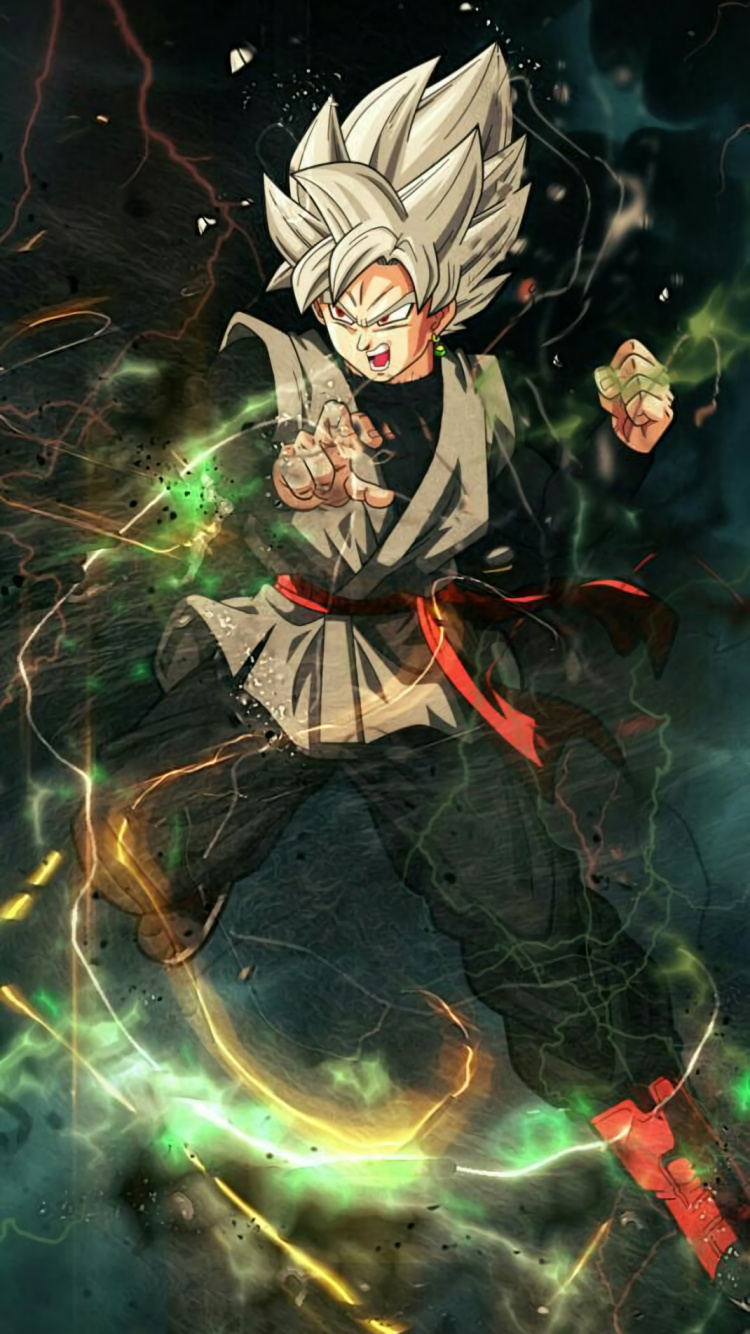 Goku, Zamasu, L'anime, Cartoon, Art. Wallpaper in 750x1334 Resolution