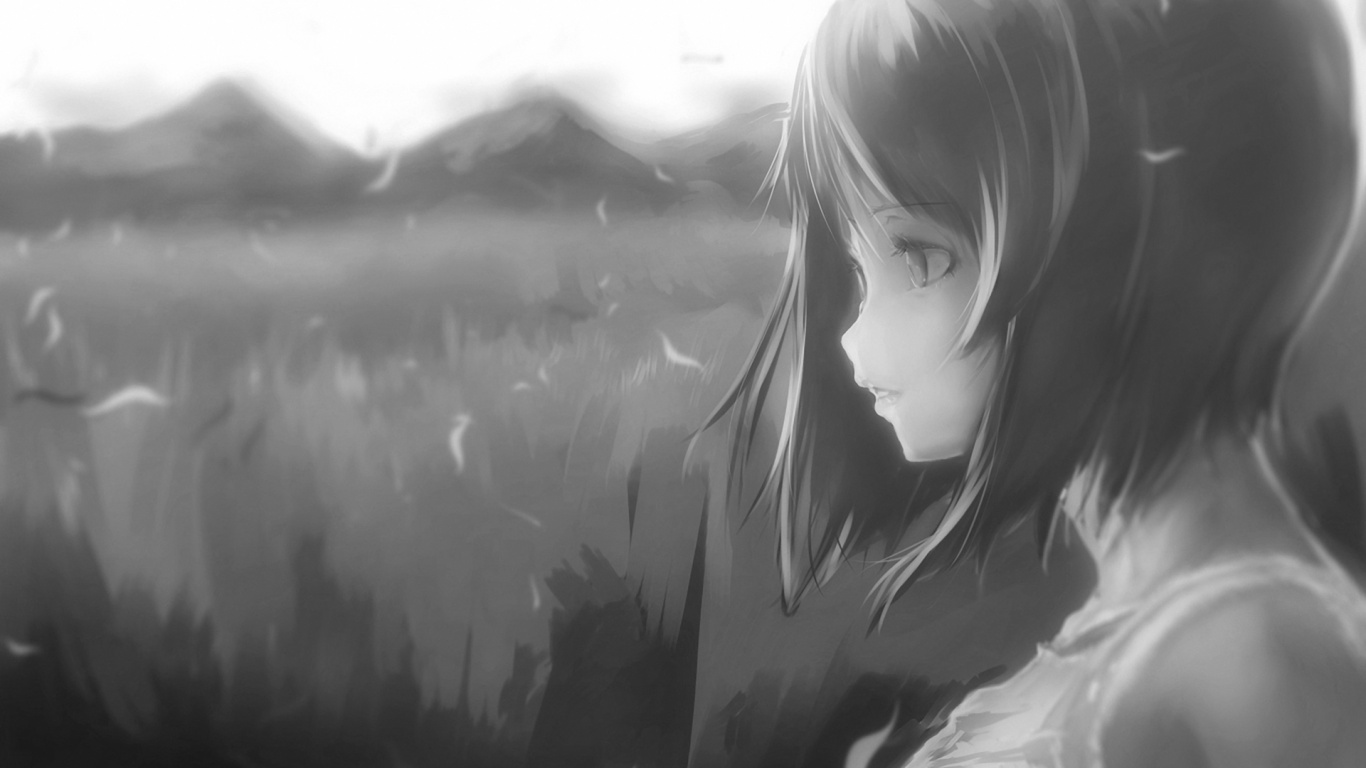 Mujer en Camisa Blanca de Manga Larga. Wallpaper in 1366x768 Resolution