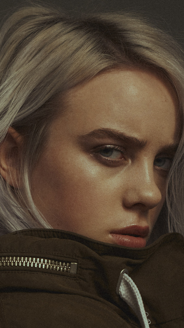 Billie Eilish, Cheveu, Face, Beauté, Coiffure. Wallpaper in 750x1334 Resolution