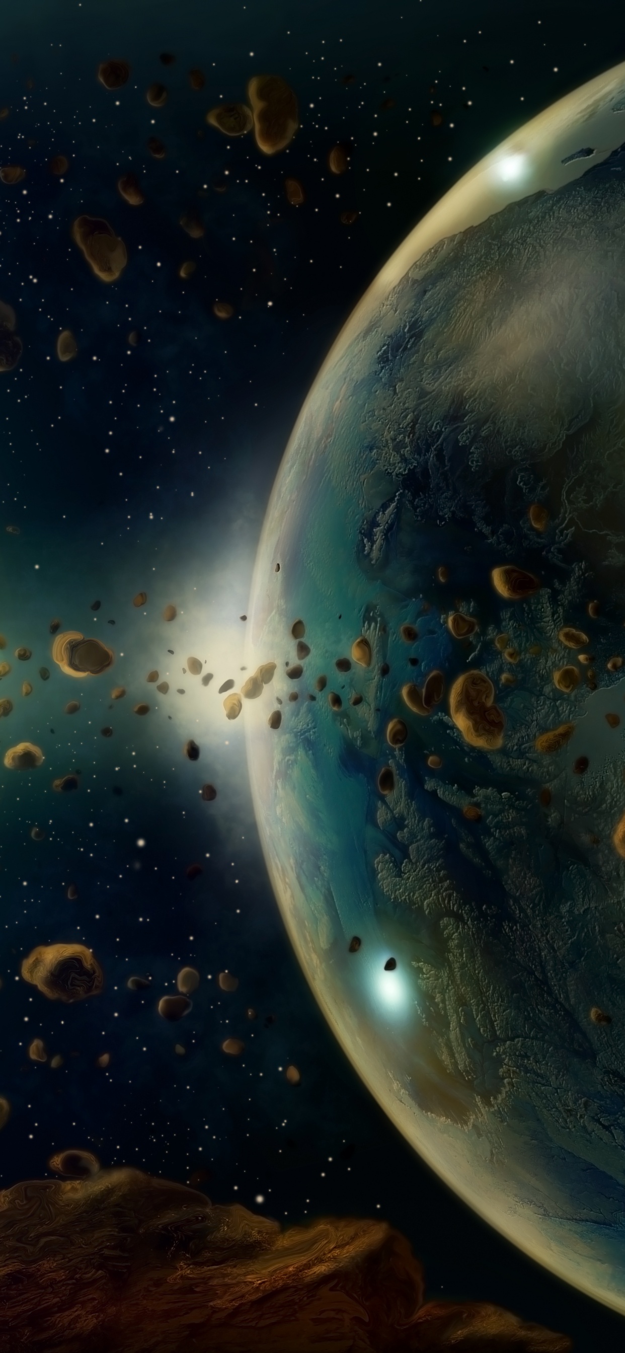 小行星, 这个星球, 外层空间, 天文学对象, 宇宙 壁纸 1242x2688 允许