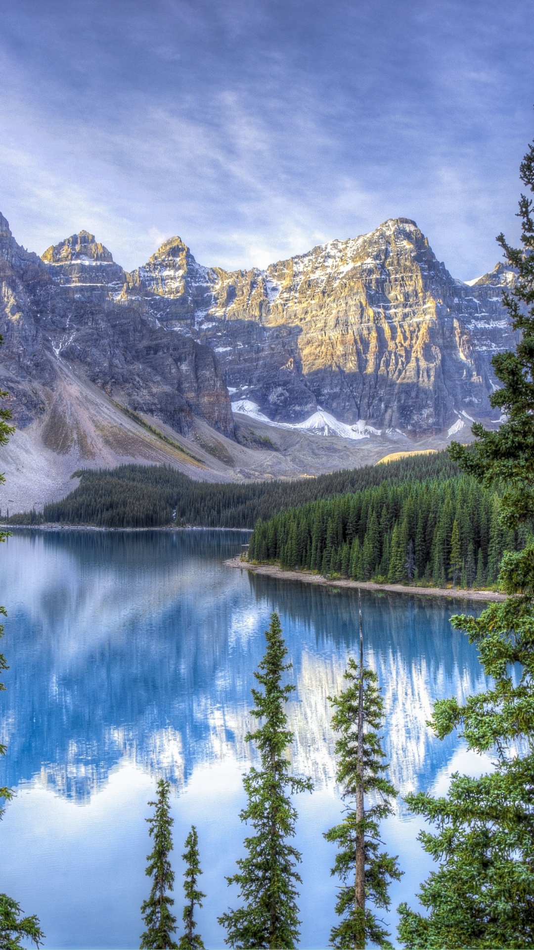 Moraine Lake, Tablet, Wasser, Cloud, Ökoregion. Wallpaper in 1080x1920 Resolution