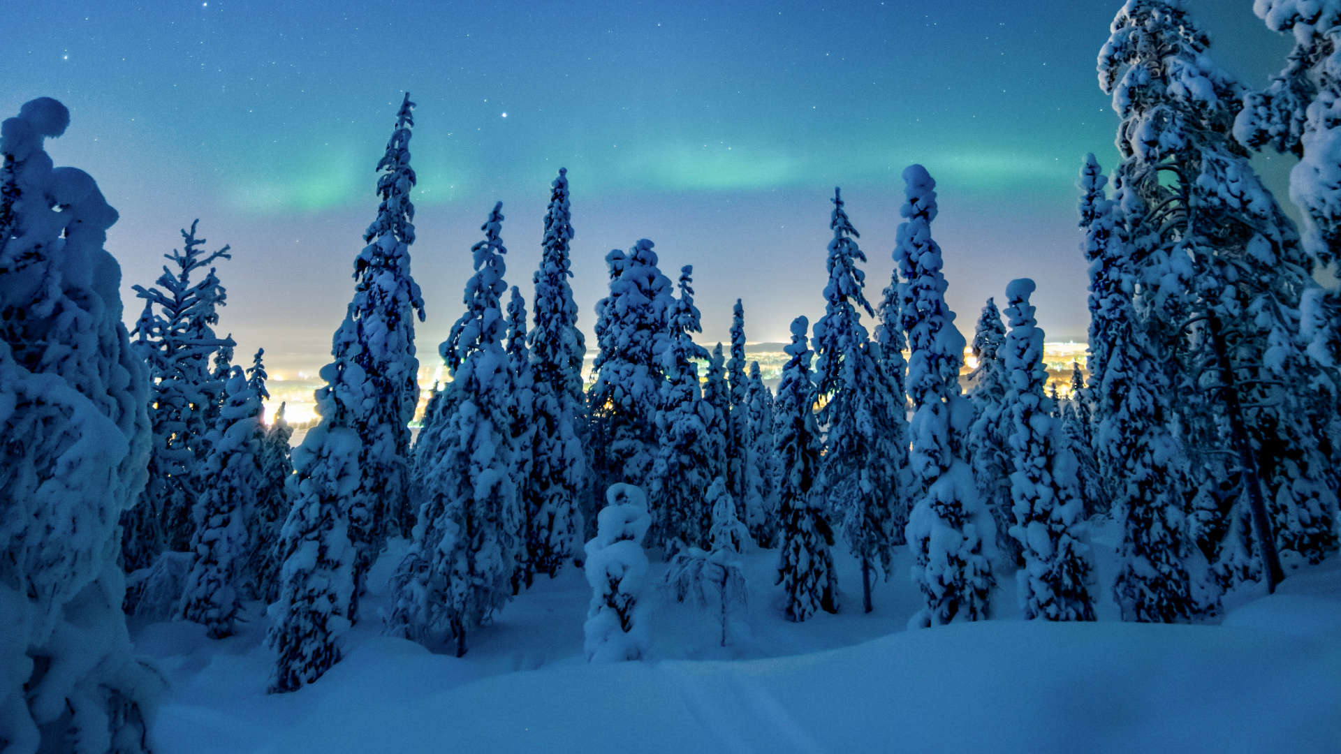 Invierno, Nieve, Naturaleza, Azul, Ambiente. Wallpaper in 1920x1080 Resolution