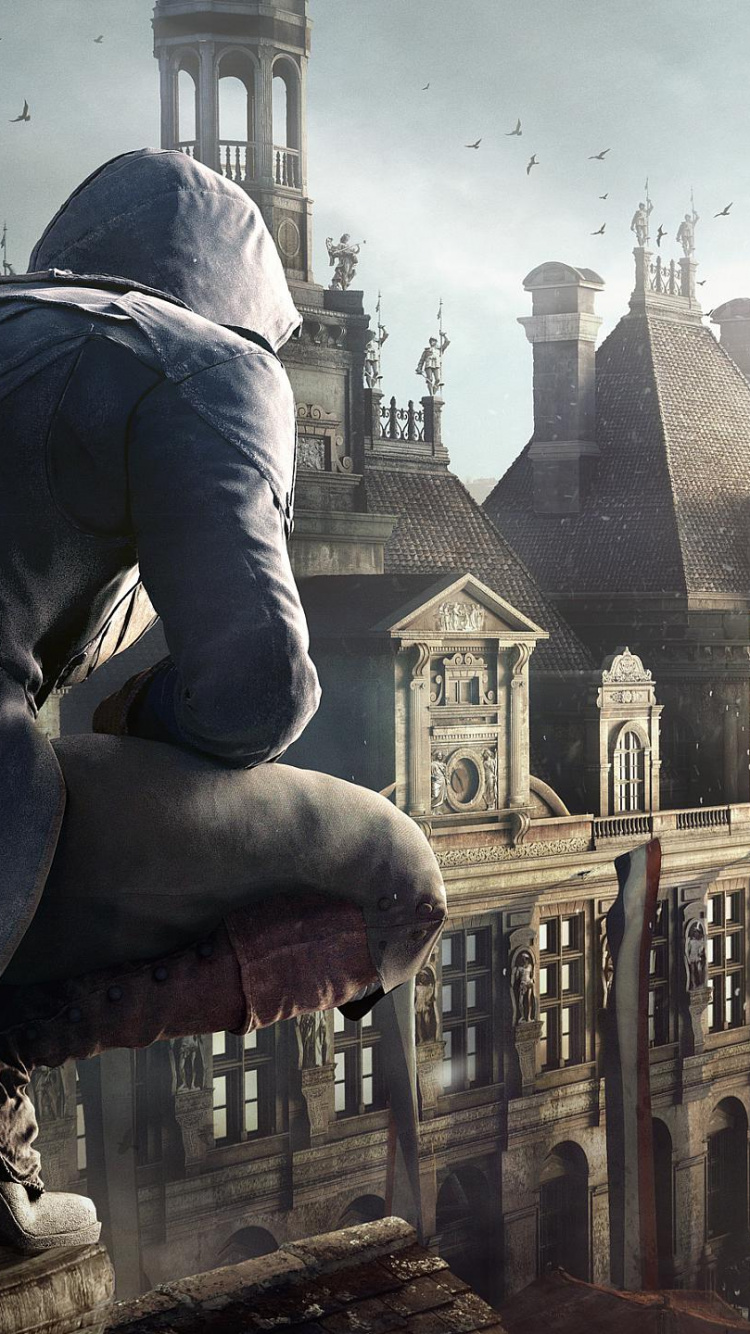 Assassins Creed Unity, Assassins Creed Syndicate, Metropole, Arno Dorian, Gebäude. Wallpaper in 750x1334 Resolution