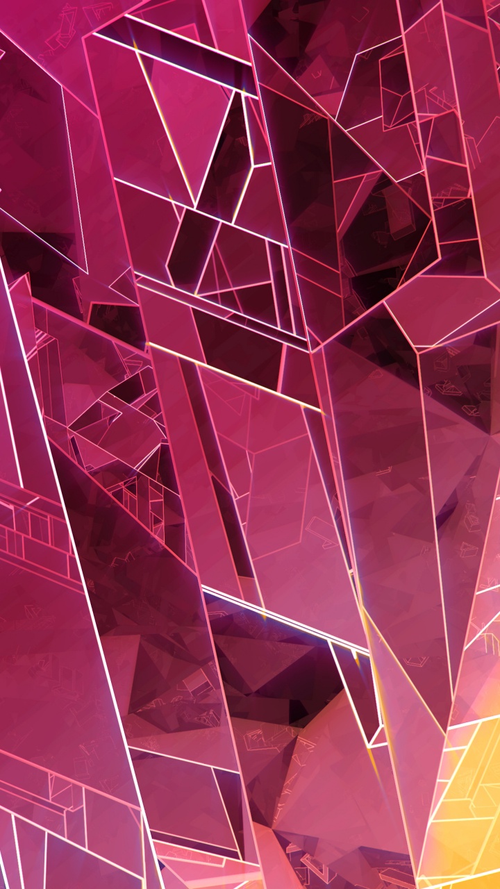 Red and Yellow Abstract Painting. Wallpaper in 720x1280 Resolution