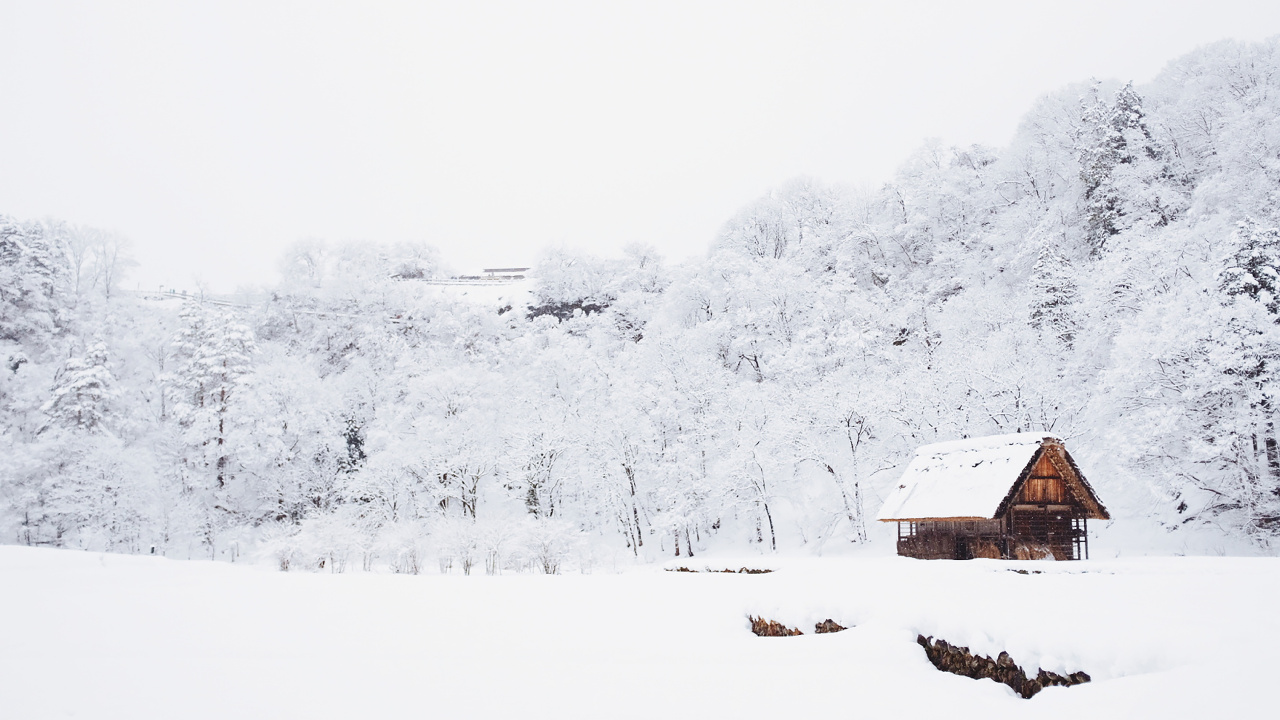 Schnee, Winter, Gebäude, Haus, Piste. Wallpaper in 1280x720 Resolution