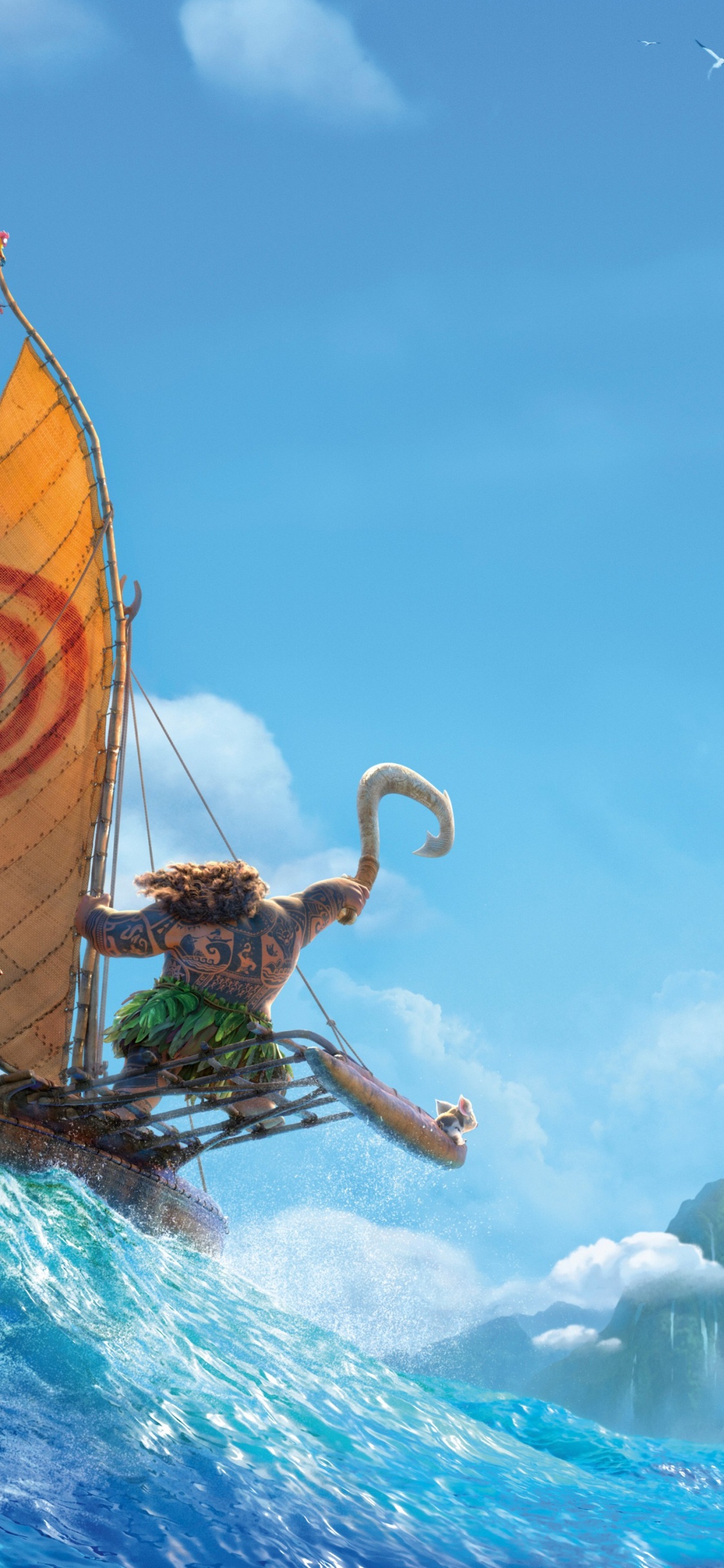 Moana, Hey Hey le Coq, Enfant en Bas Âge Moana, Animation, Mui. Wallpaper in 1125x2436 Resolution