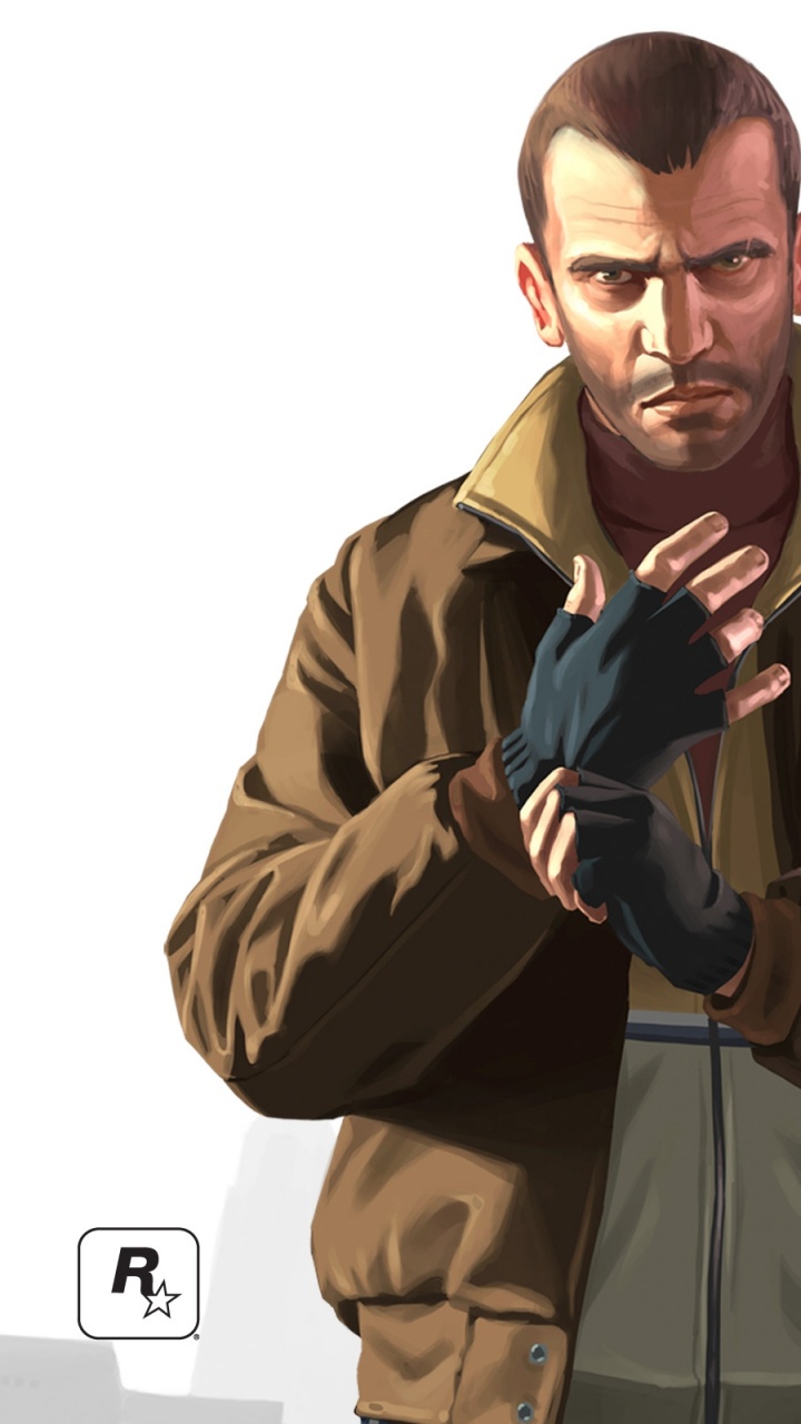 Gta Iv, Niko Bellic, Prendas de Vestir Exteriores, el Vello Facial, Chaqueta. Wallpaper in 720x1280 Resolution