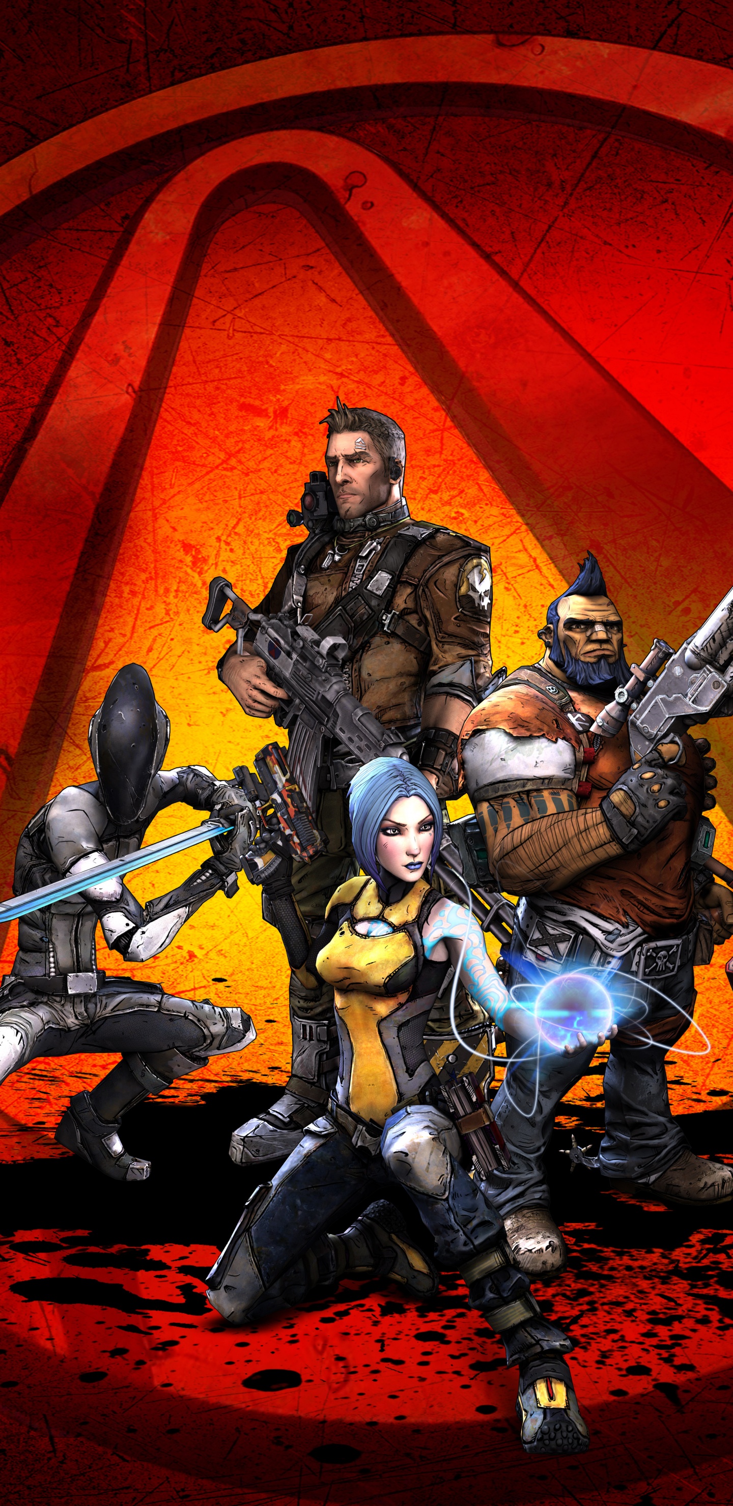 Borderlands 2, Ilustración, Diseño Gráfico, Carmine, Figura de Acción. Wallpaper in 1440x2960 Resolution