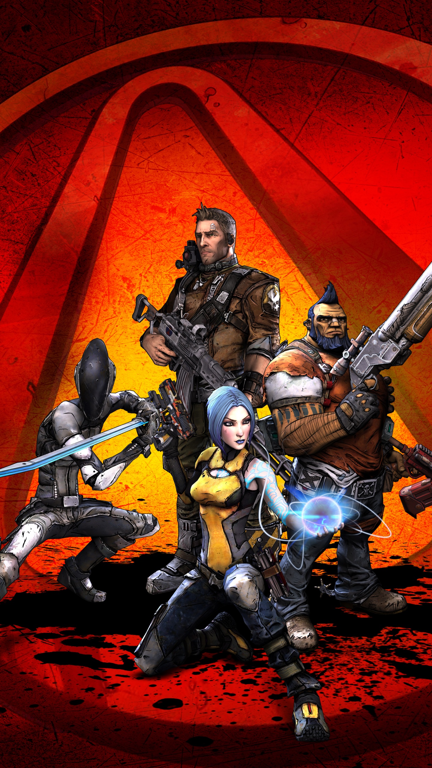 Borderlands 2, Illustration, Grafik-design, Carmine, Action-Figur. Wallpaper in 1440x2560 Resolution