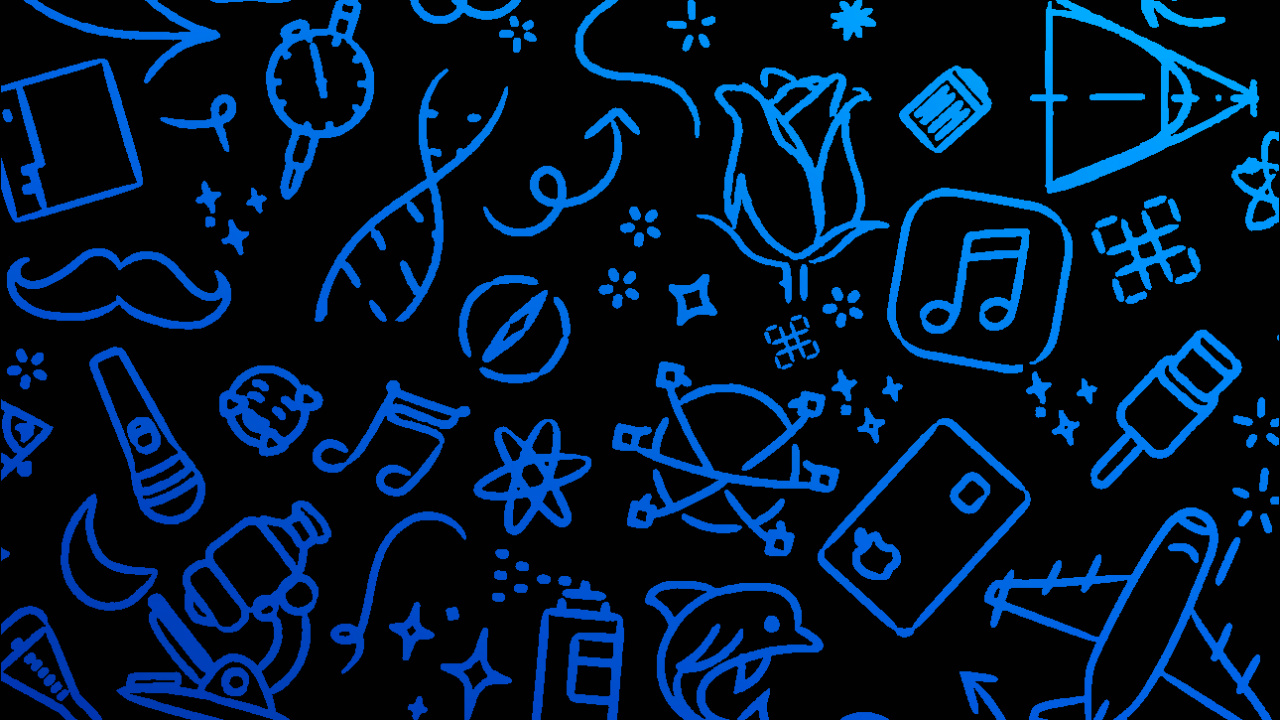 Apple, Blue, Azure, Aqua, Art. Wallpaper in 1280x720 Resolution