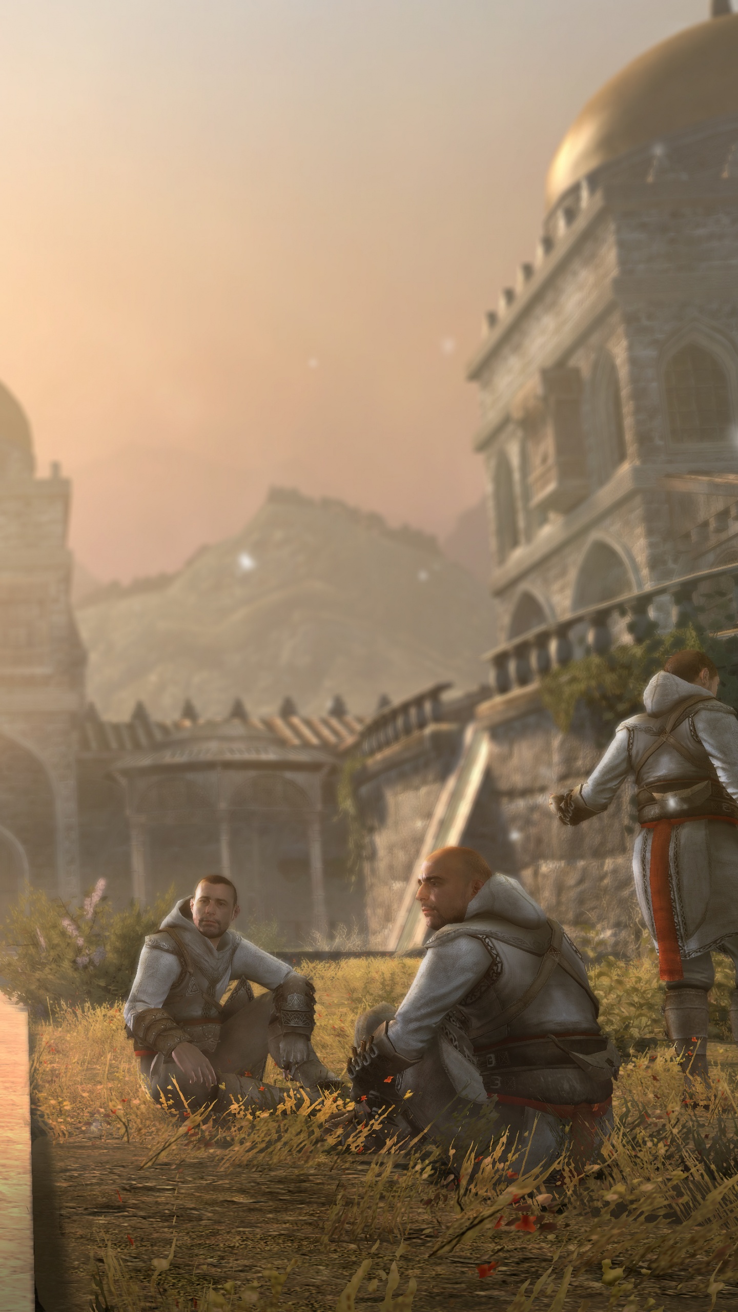 Assassins Creed Revelations, Assassins Creed Brotherhood, Masyaf, Autel Ibn-LaAhad, Ezio Auditore. Wallpaper in 1440x2560 Resolution