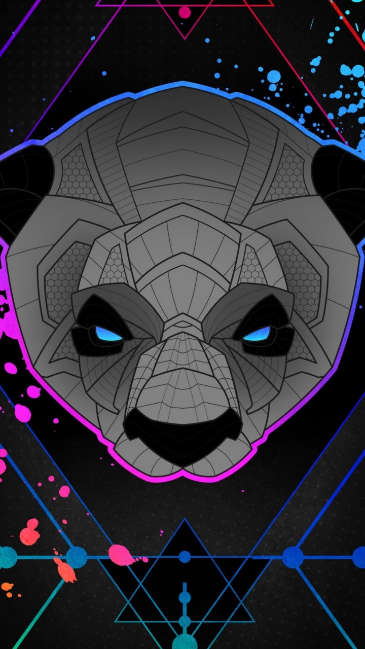 Illustration, Moonaz, Android, Eye, Mouth. Wallpaper in 720x1280 Resolution