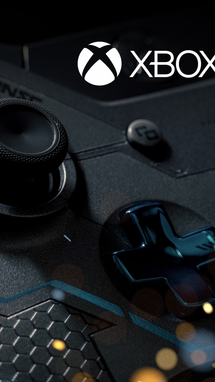 Controlador de Juego Negro y Azul. Wallpaper in 720x1280 Resolution