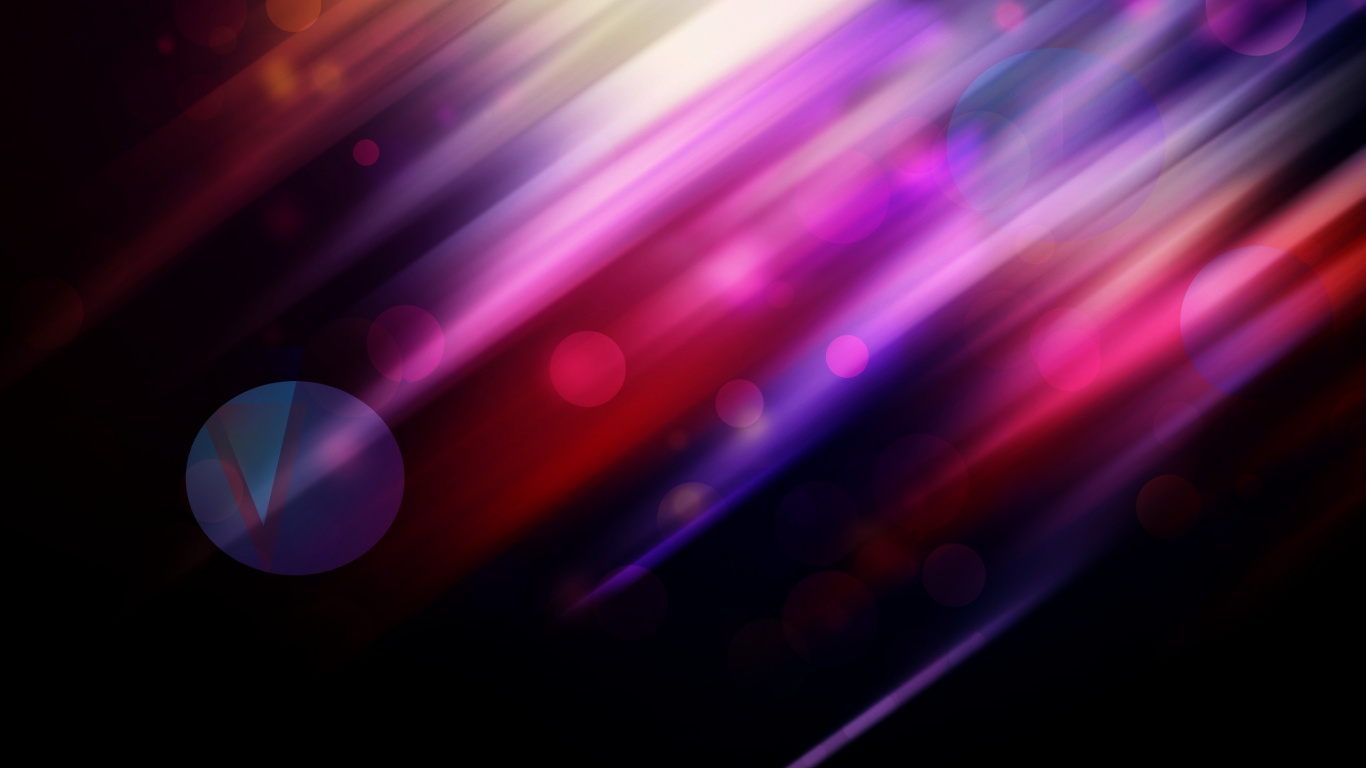 Rote Und Gelbe Lichtstreifen. Wallpaper in 1366x768 Resolution