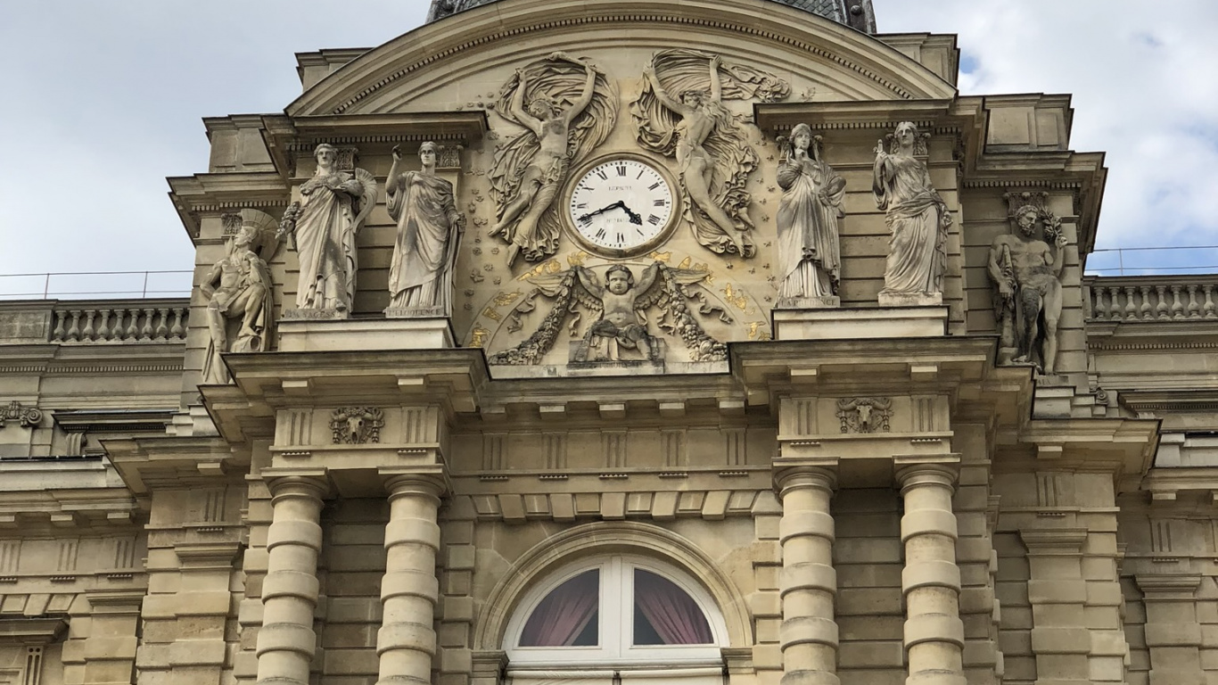 Luxembourg Palace, Luxembourg Gardens, Glise Saint-sulpice, Palace, Luxembourg Station. Wallpaper in 1366x768 Resolution