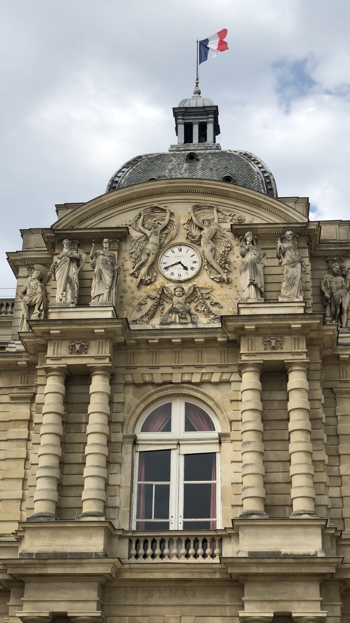 Palais du Luxembourg, Jardin du Luxembourg, Glise Saint-sulpice, Palais, Gare de Luxembourg. Wallpaper in 720x1280 Resolution