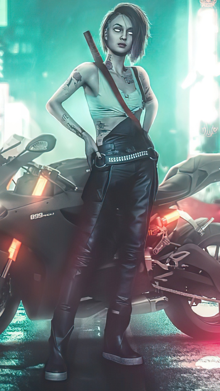 Cyberpunk 2077, Tire, Wheel, Automotive Lighting, Automotive Tire. Wallpaper in 720x1280 Resolution