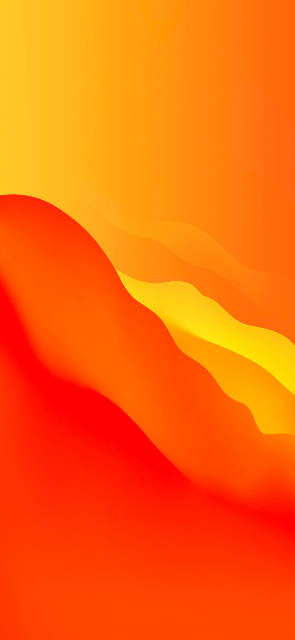 Big Sur – Orange Modd. Wallpaper in 1125x2436 Resolution