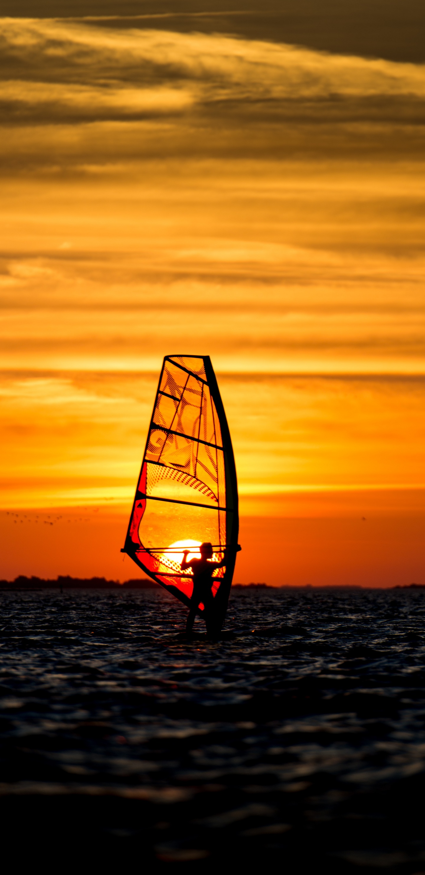 Eau, Bateau, Windsurf, Lac. Wallpaper in 1440x2960 Resolution