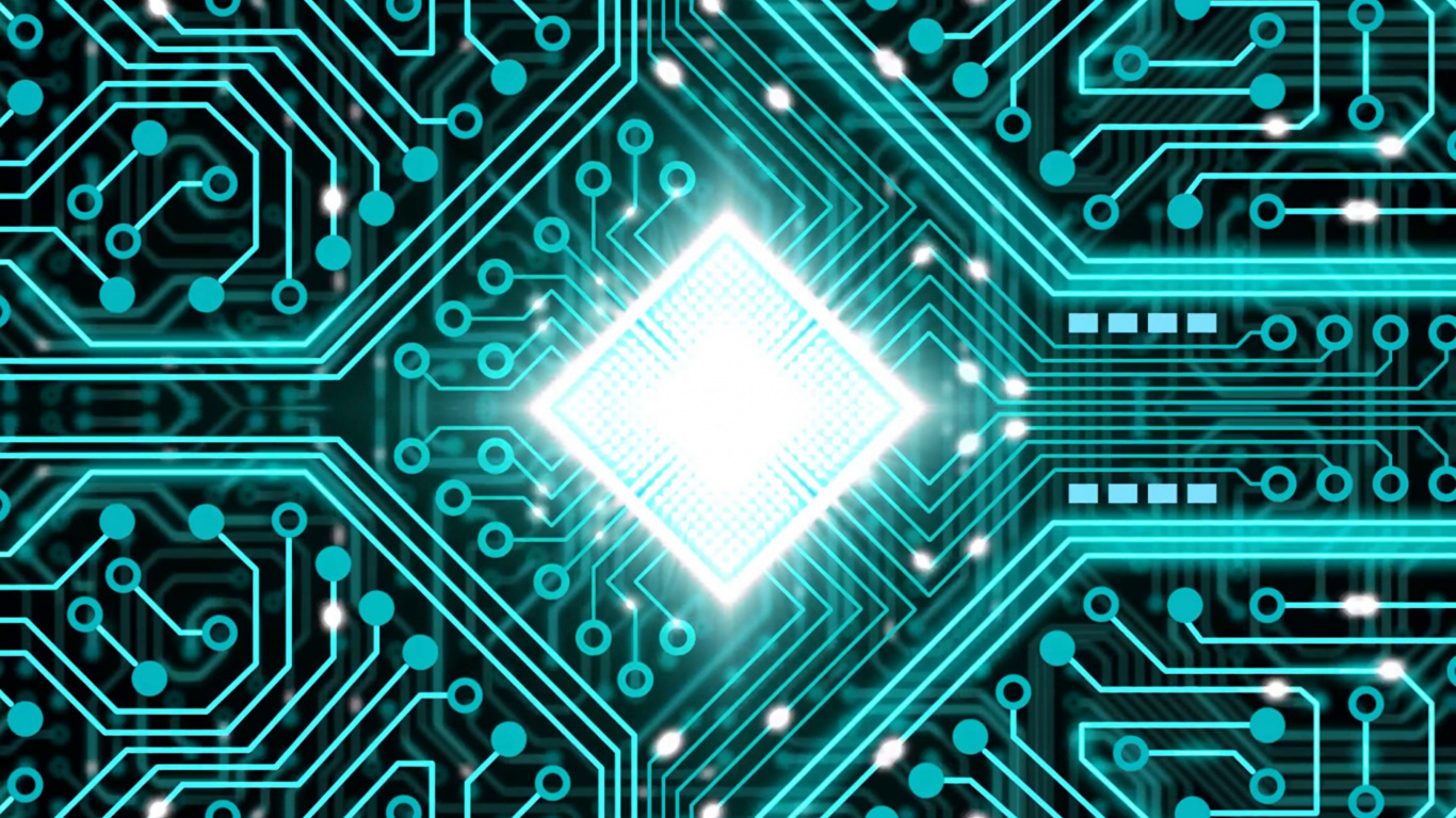 Grünes Und Schwarzes Stammesmuster. Wallpaper in 1366x768 Resolution