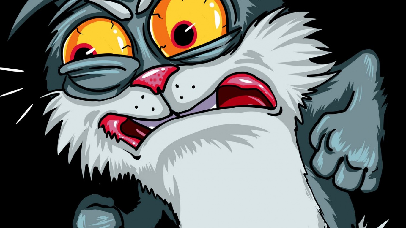 Cartoon, Wisgoon - Social Network, Facial Expression, White, Art. Wallpaper in 1366x768 Resolution