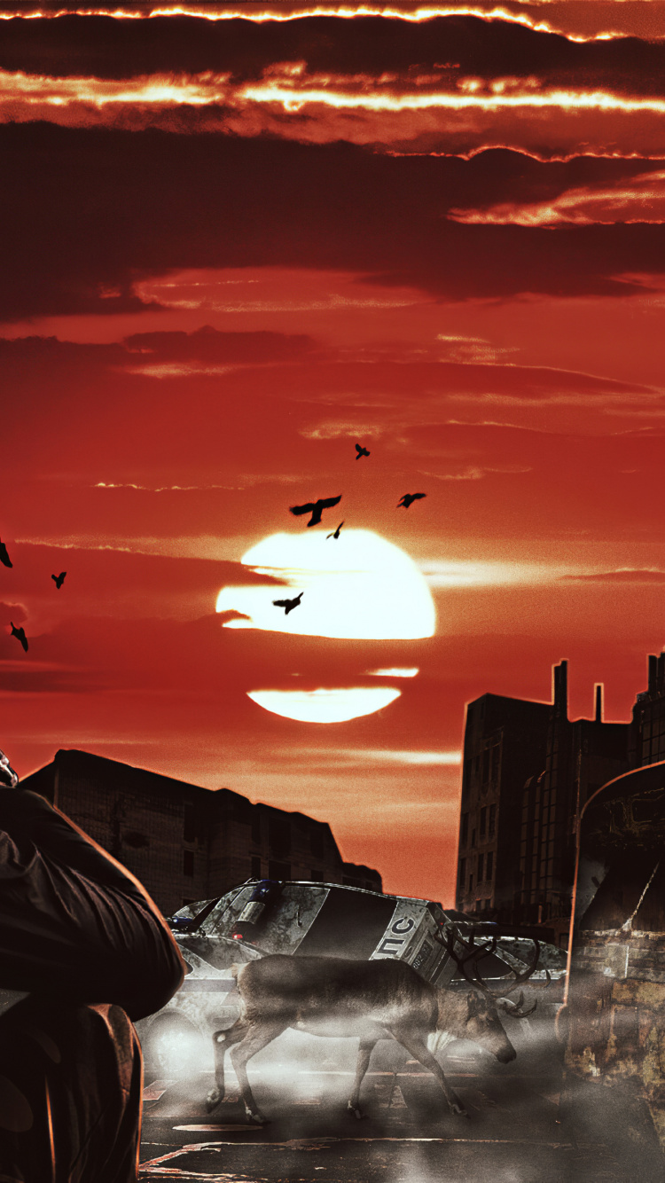 Atmosphère, Bâtiment, Nature, Orange, Afterglow. Wallpaper in 750x1334 Resolution