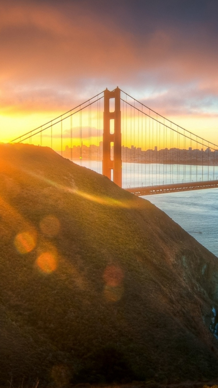 Pont du Golden Gate San Francisco Californie. Wallpaper in 750x1334 Resolution