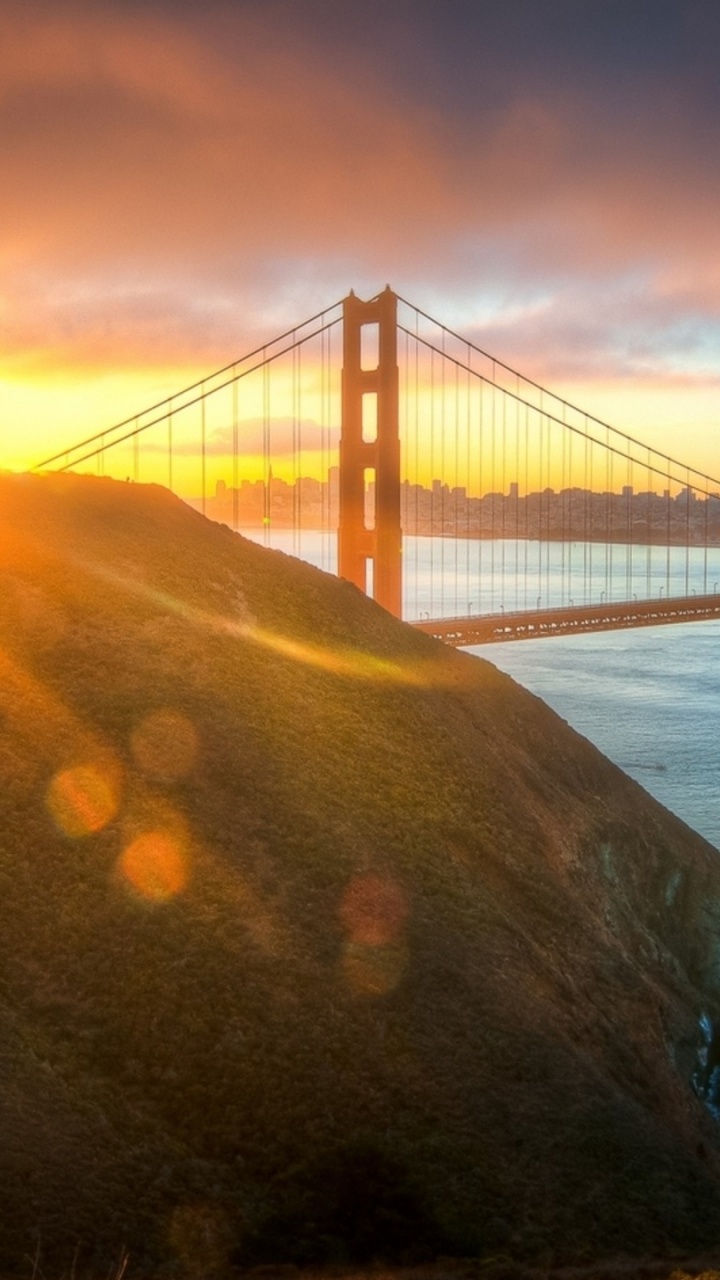 Golden Gate Bridge San Francisco Kalifornien. Wallpaper in 720x1280 Resolution