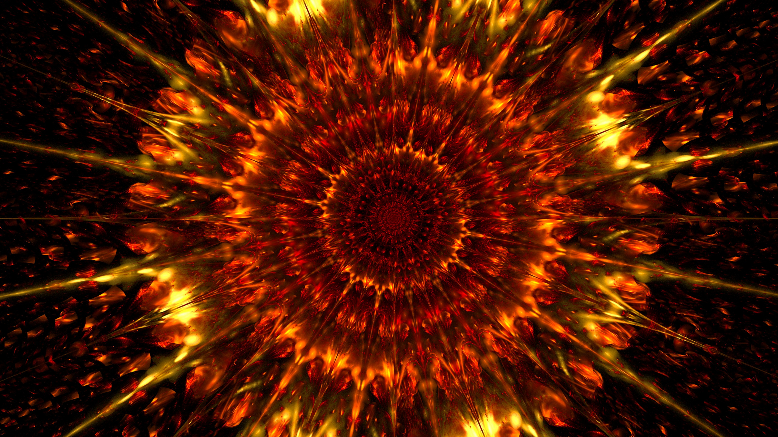 Luz Redonda Amarilla y Roja. Wallpaper in 2560x1440 Resolution