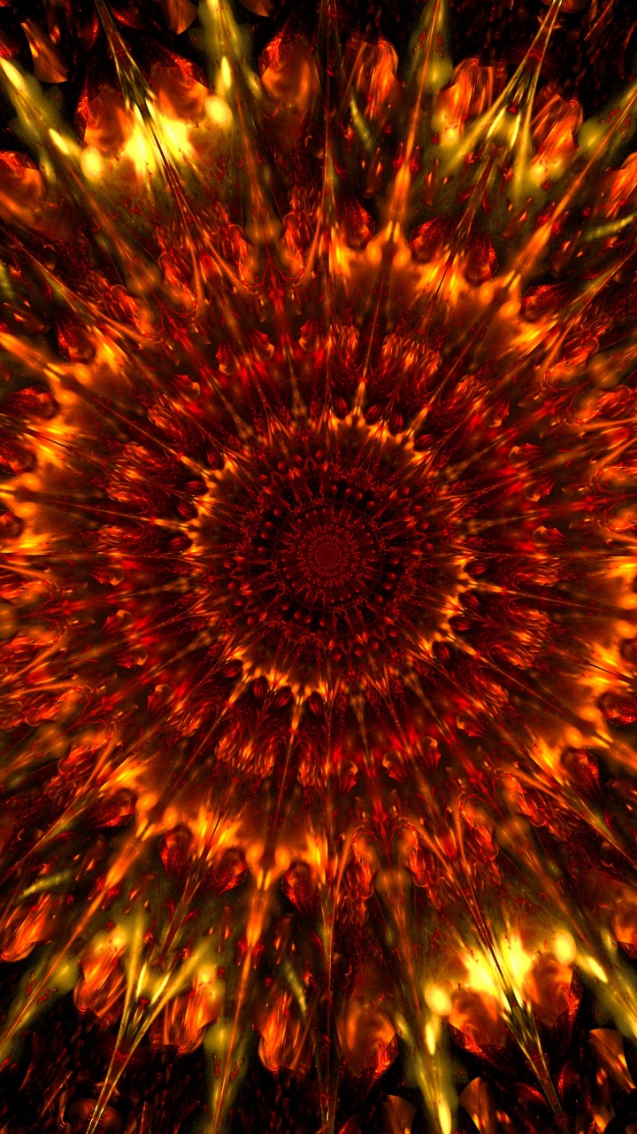 Gelbes Und Rotes Rundes Licht. Wallpaper in 720x1280 Resolution