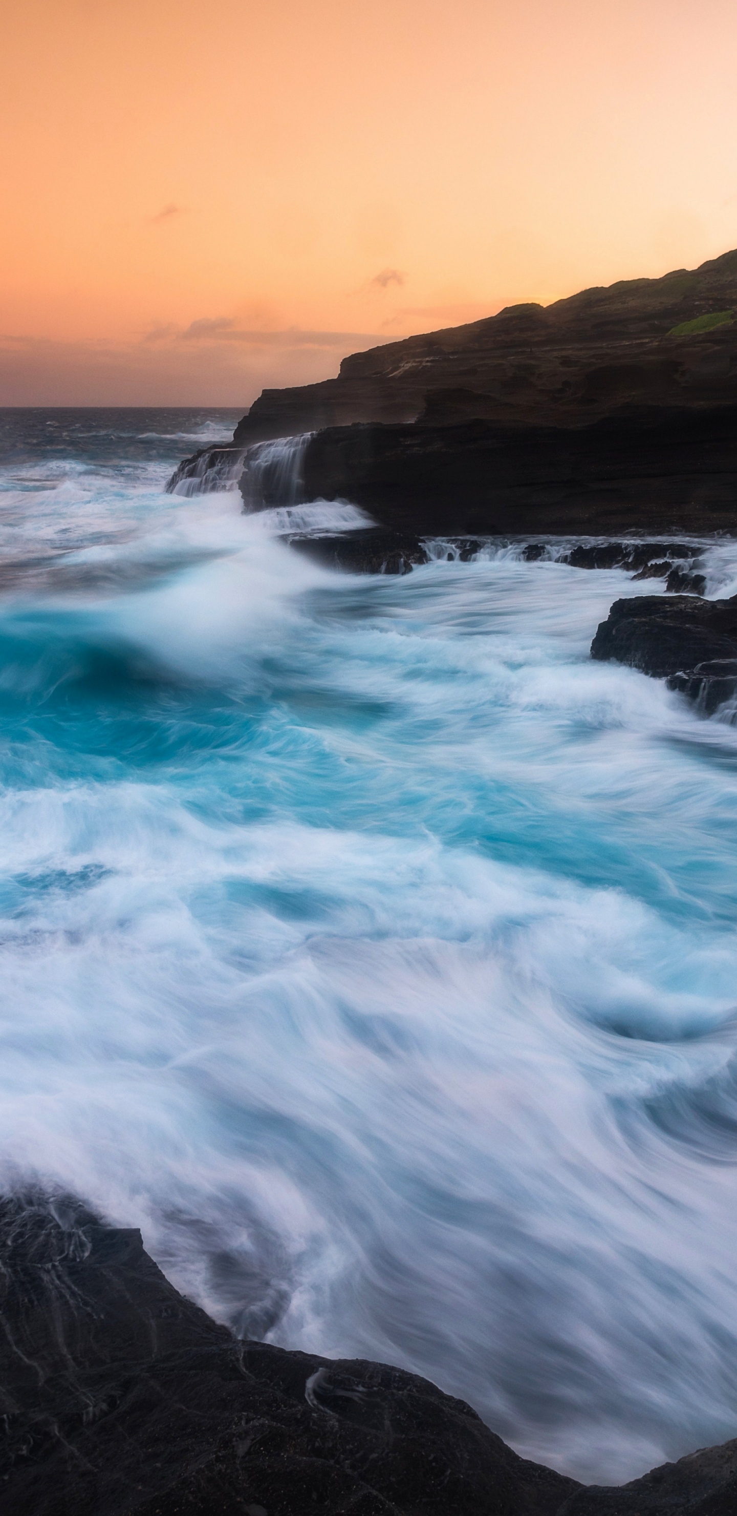 Mar, Playa, Orilla, Naturaleza, Agua. Wallpaper in 1440x2960 Resolution