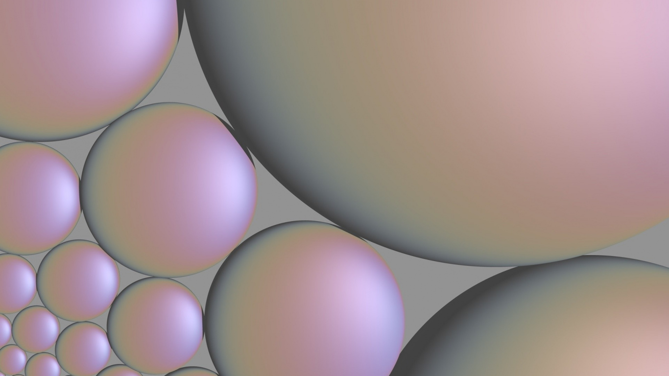 Ballons Blancs Sur Une Surface Blanche. Wallpaper in 1366x768 Resolution