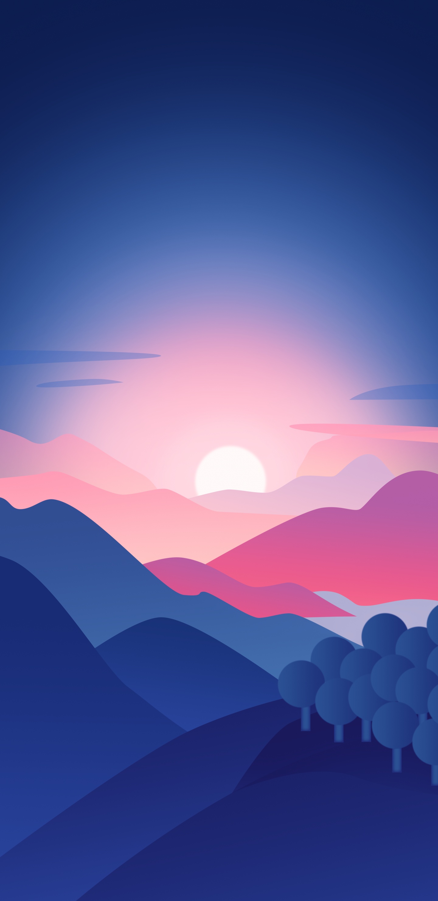 Cloud, Atmosphere, Ecoregion, Afterglow, Mountain. Wallpaper in 1440x2960 Resolution