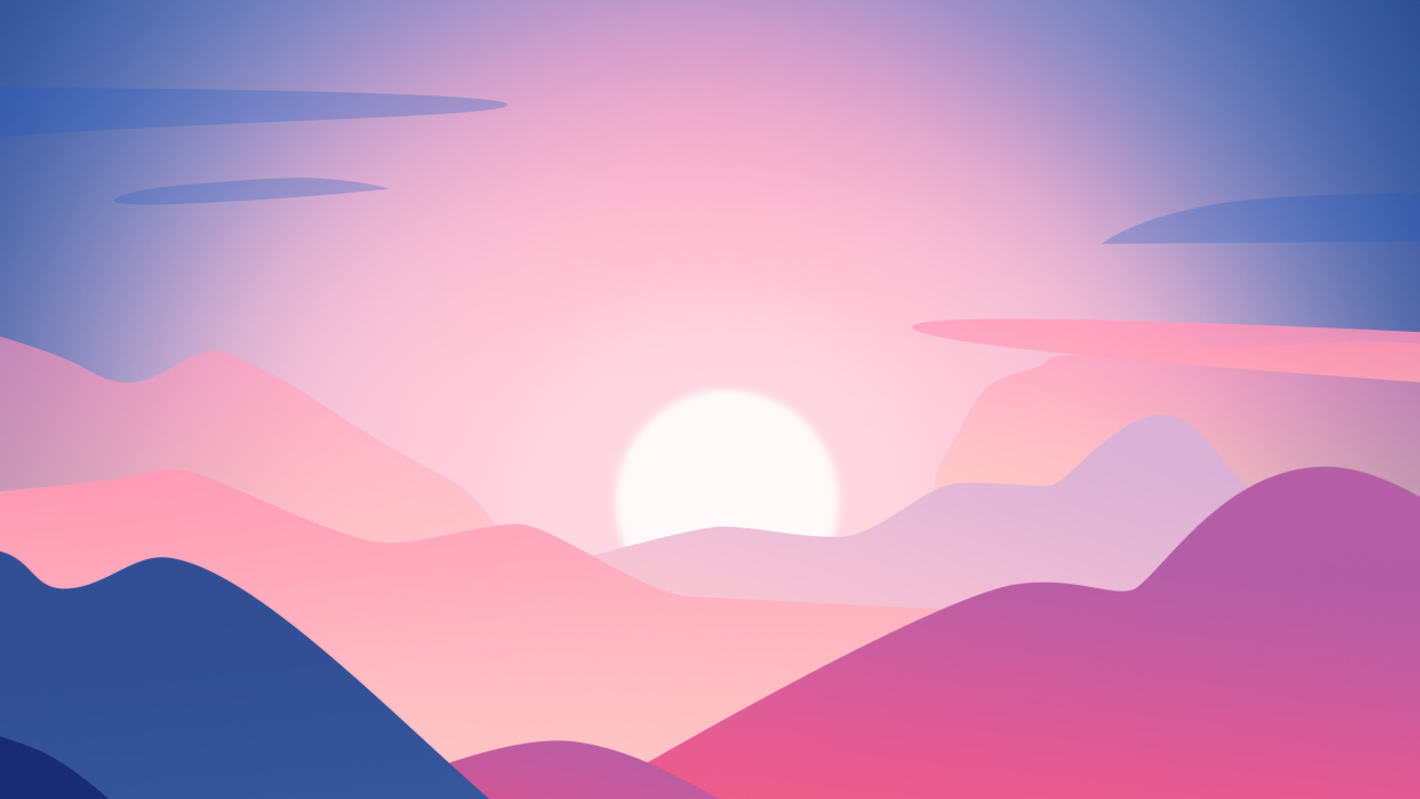 气氛, 生态区, 余辉, 自然环境, 高地 壁纸 1280x720 允许