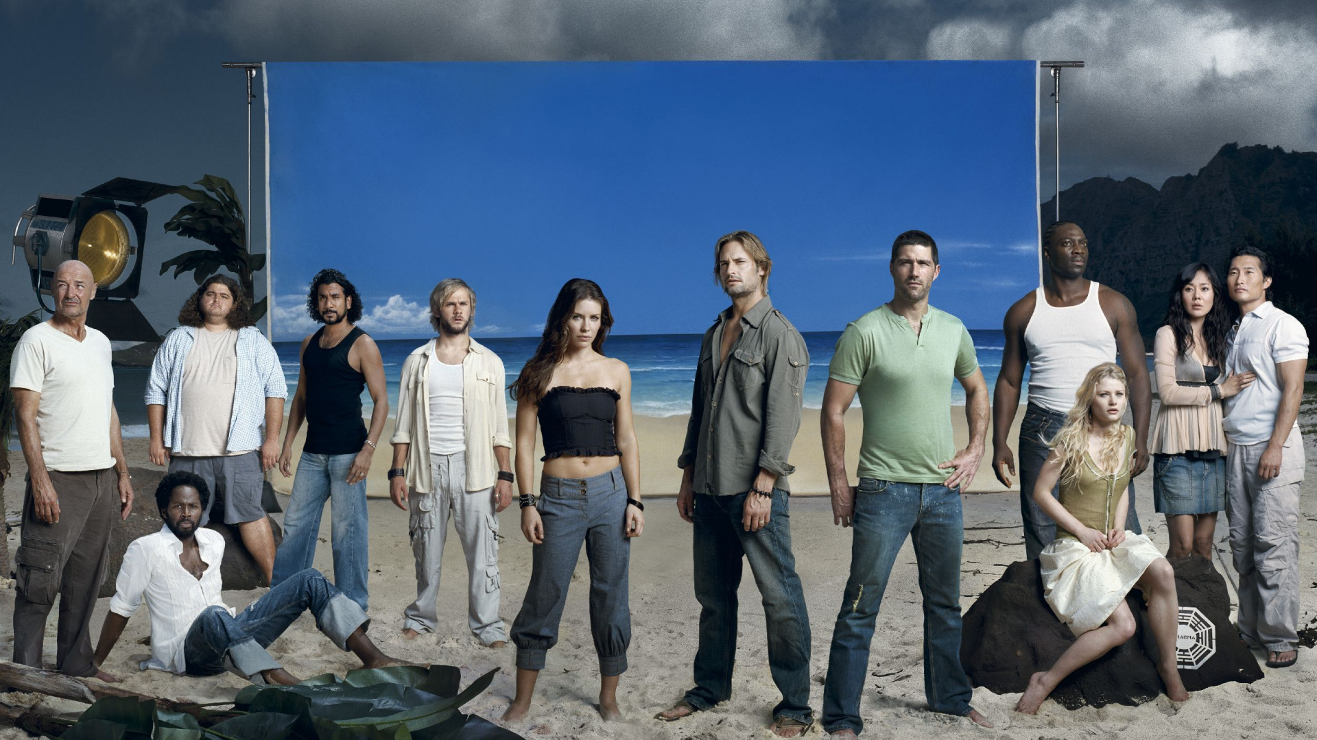 4 Men and 2 Women Standing on Beach Shore During Daytime. Wallpaper in 1920x1080 Resolution