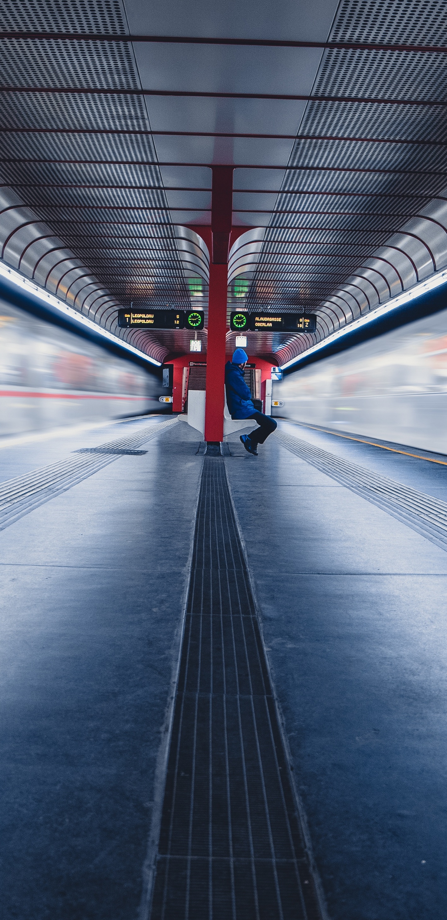 Photographie en Accéléré de Voitures Sur Route. Wallpaper in 1440x2960 Resolution