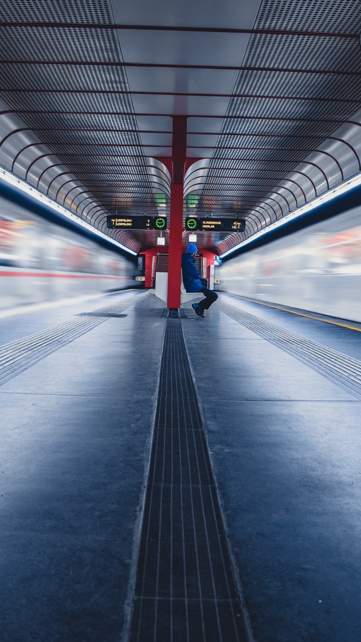 Photographie en Accéléré de Voitures Sur Route. Wallpaper in 720x1280 Resolution