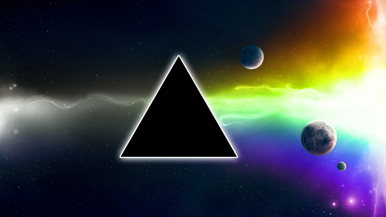 Le Côté Sombre de la Lune, Pink Floyd, Atmosphère, Espace, Espace Extérieur. Wallpaper in 1280x720 Resolution