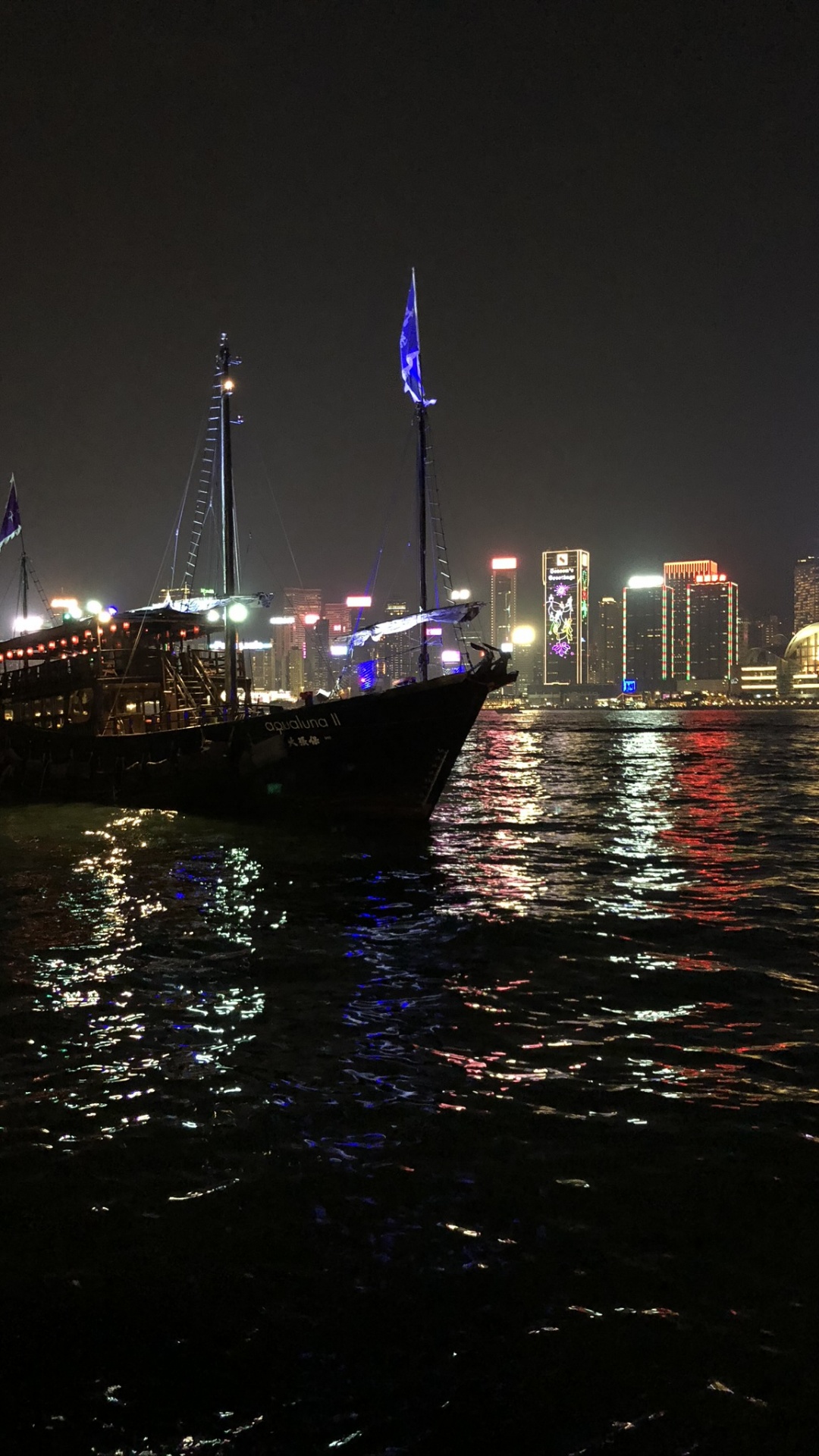 香港, 反射, 城市, 船只, 液体 壁纸 1080x1920 允许