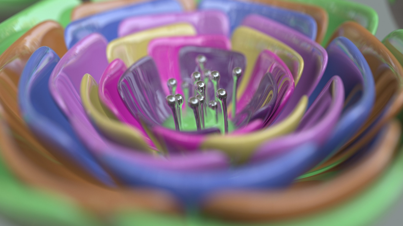 Pince à Cheveux en Plastique Multicolore. Wallpaper in 1366x768 Resolution