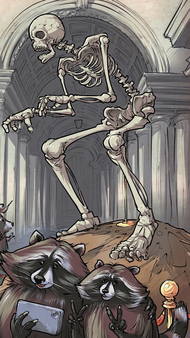 Cartoon, Comic, Kunst, Malerei, Religiöse Element. Wallpaper in 720x1280 Resolution