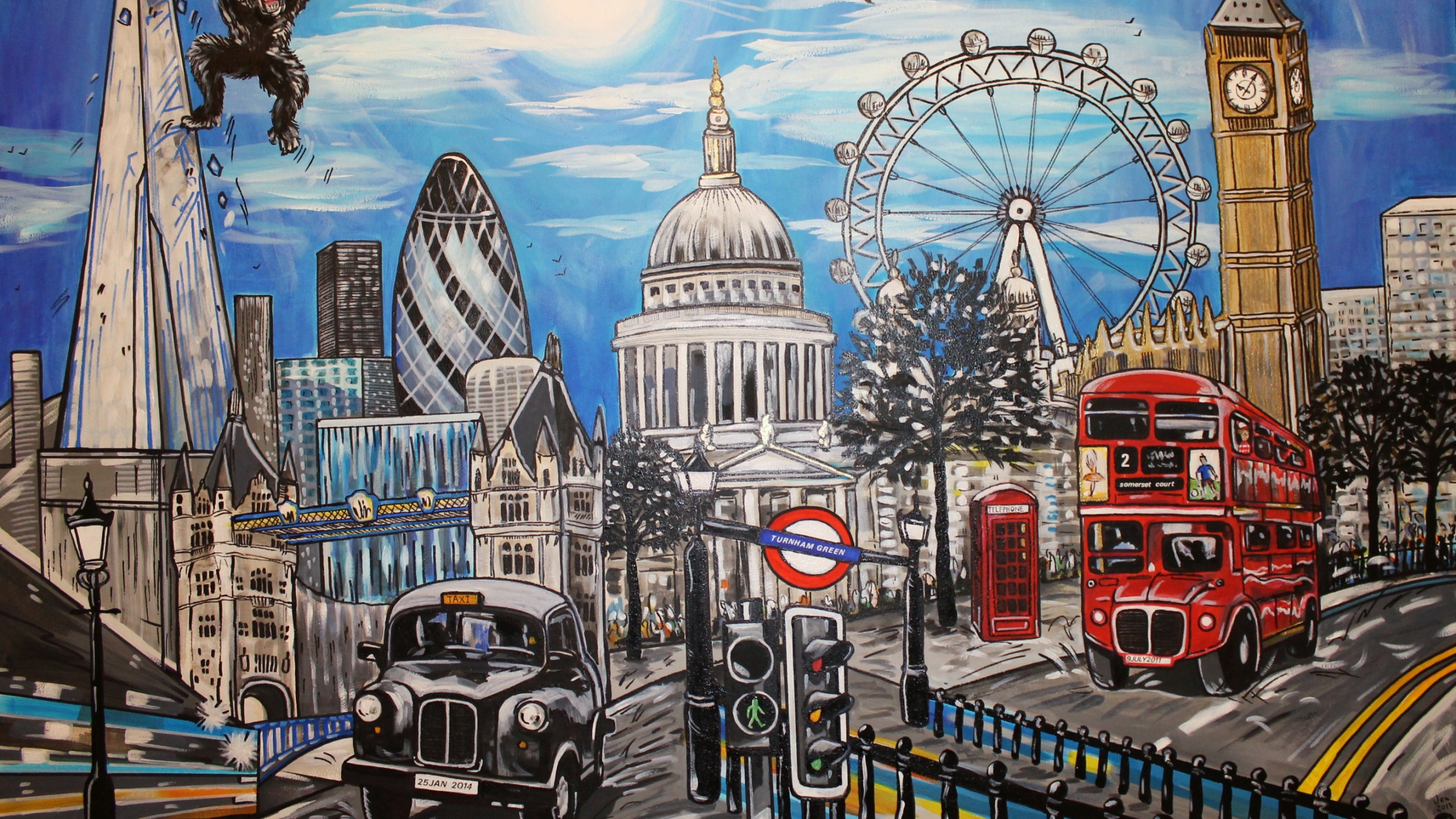 Autos Parken Tagsüber Auf Der Straße in Der Nähe Des Gebäudes. Wallpaper in 2560x1440 Resolution