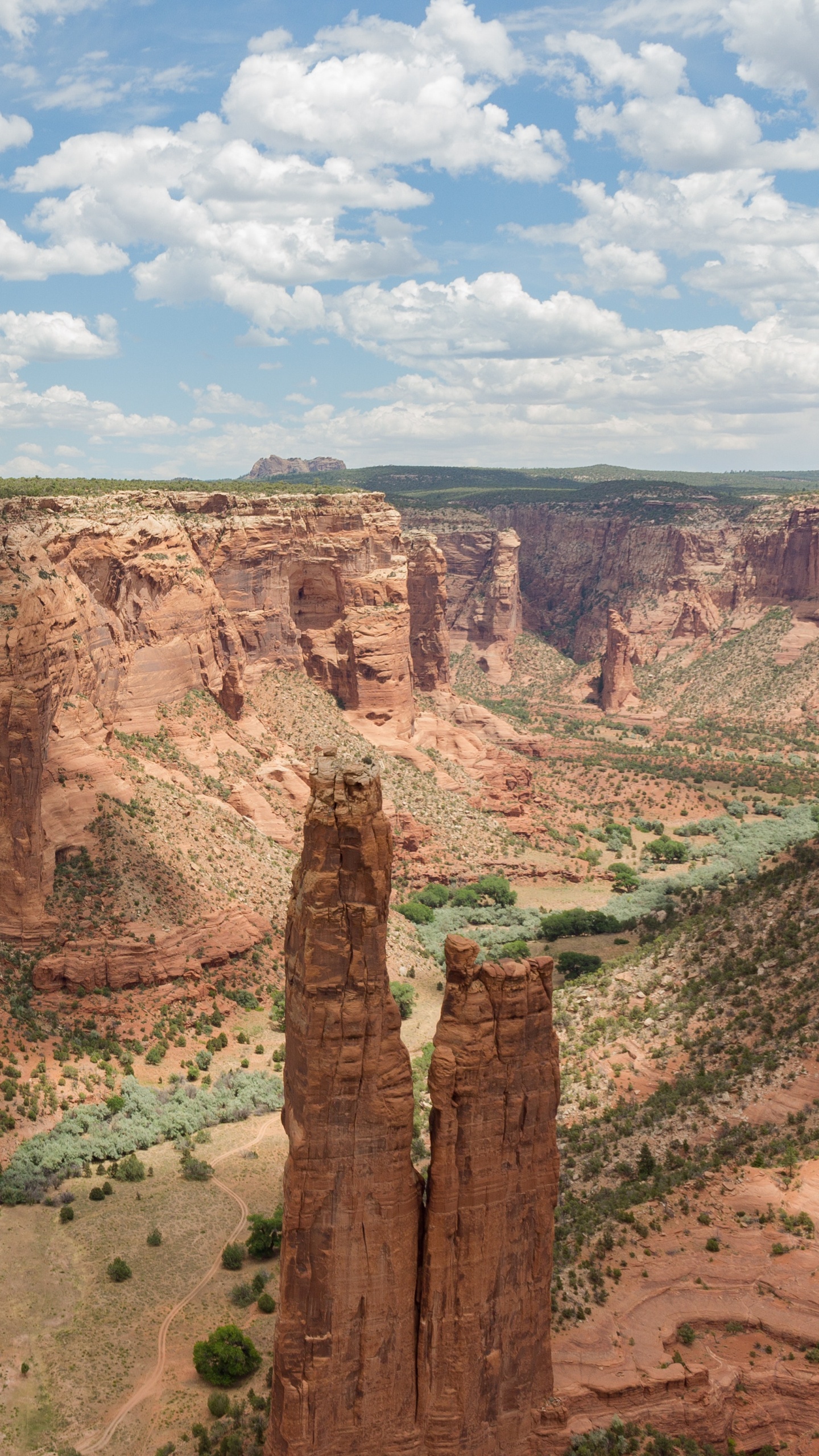 Brown Rock Formation Under Blue Sky During Daytime. Wallpaper in 1440x2560 Resolution