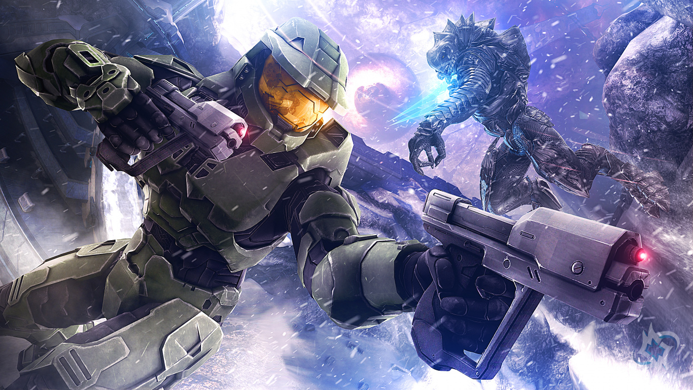 Halo 3, Jefe Maestro, Halo 4, Mecha, Juego de Pc. Wallpaper in 1366x768 Resolution