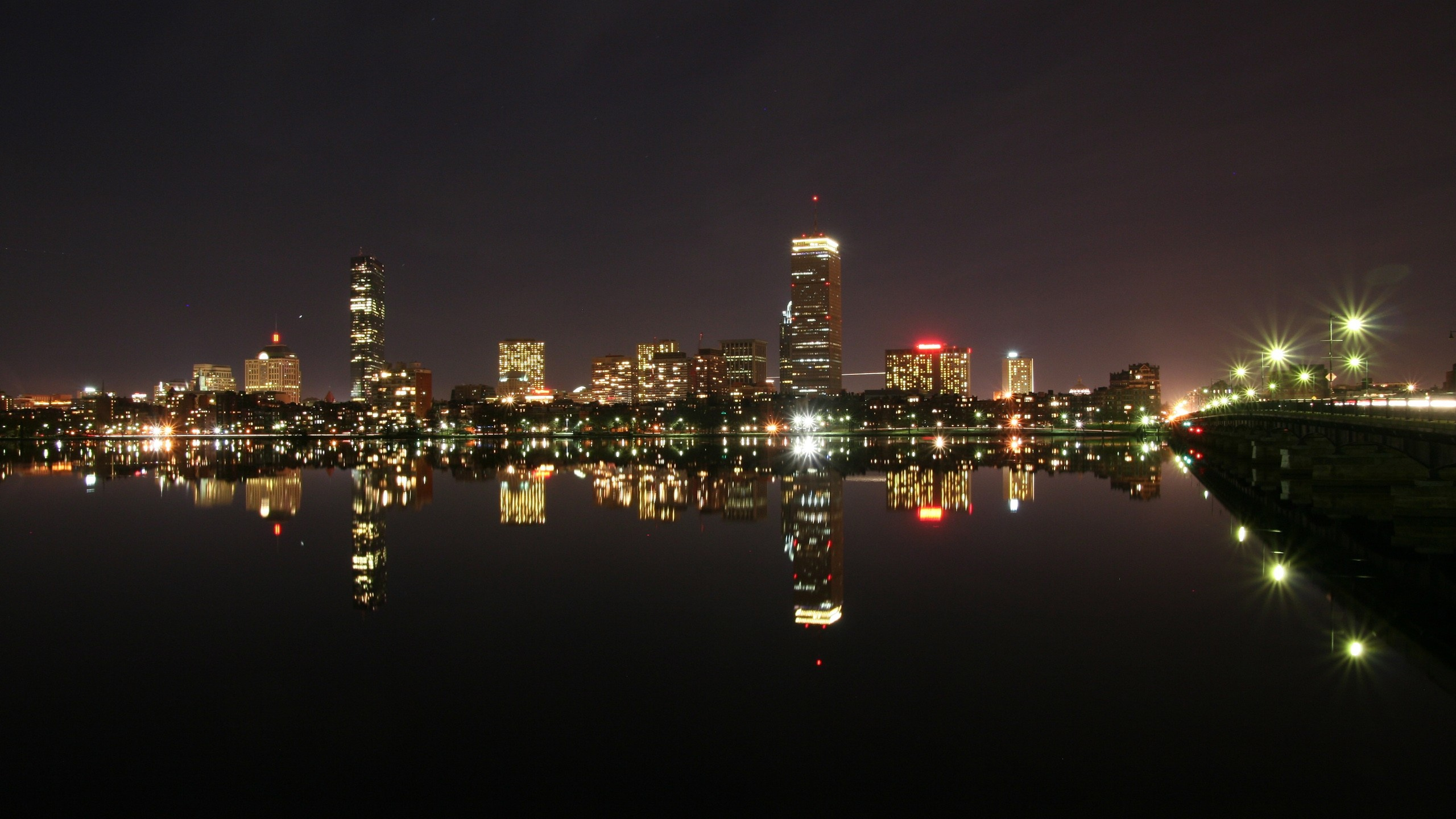 波士顿, 城市景观, 城市, 天际线, 大都会 壁纸 2560x1440 允许