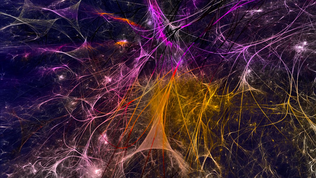 Peinture Abstraite Violette et Orange. Wallpaper in 1280x720 Resolution